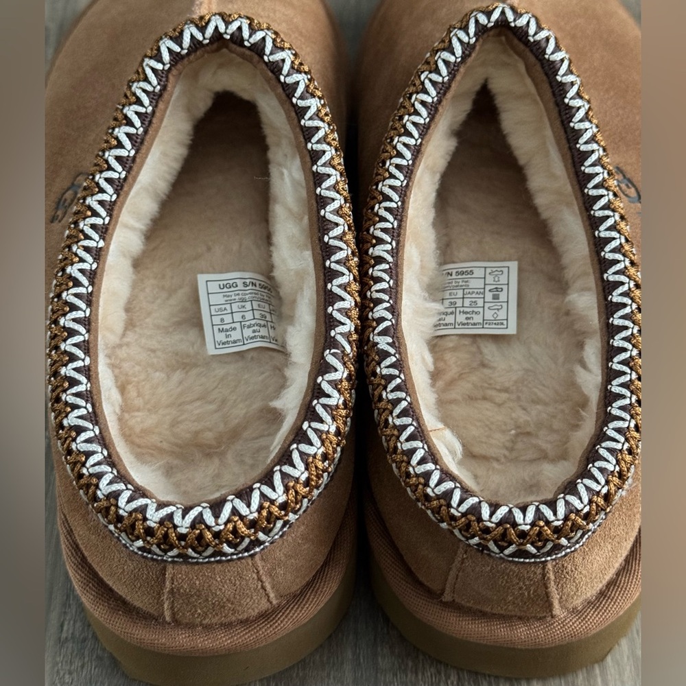 Ugg Tasman Slippers Chestnut Size 8 Brand New! - Picture 12 of 16